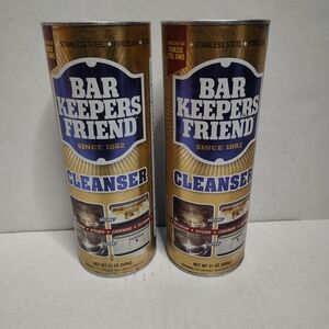 2‑Pack Bar Keepers Friend 21 oz Powder All‑Purpose Cleaner & Polish New